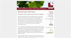 Desktop Screenshot of bestattungen-gehrmann.de