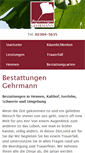Mobile Screenshot of bestattungen-gehrmann.de
